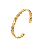 Youthway Cuban Chain Bracelet 18K PVD Plated Textured Jewelry for Women
