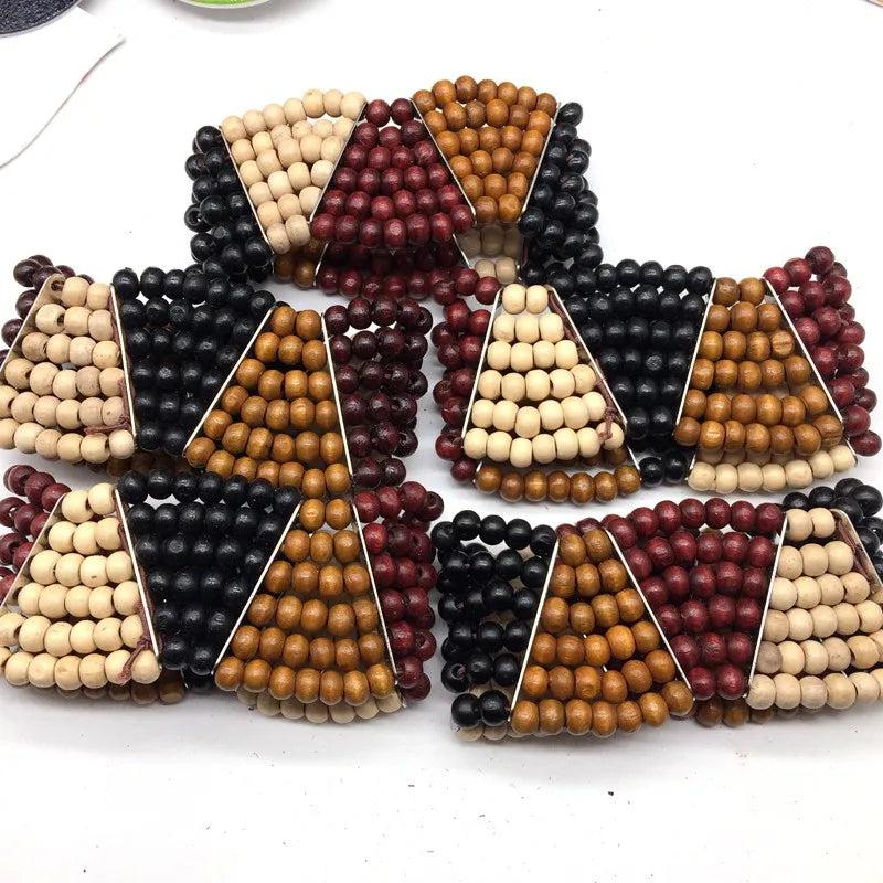 Multi-layer Wooden Bracelets Bangles
