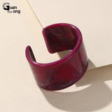 Colorful Bangle for Women Resin Cuff Bracelet Retro Jewelry Gift