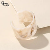 Colorful Bangle for Women Resin Cuff Bracelet Retro Jewelry Gift