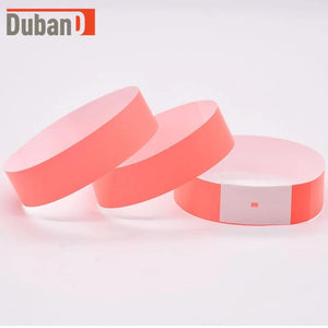 100PCS Disposable Synthetic Paper Bracelet, Colorful Wristband
