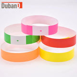 100PCS Disposable Synthetic Paper Bracelet, Colorful Wristband