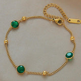 316 SS Turquoise Butterfly Star Tassel Chain Bracelet Women Wedding Beach