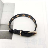 Real Leather Punk Bracelet Jewelry Gift Wristbands