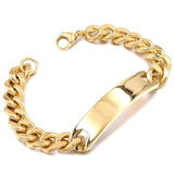 Stainless Steel Men's ID Bracelet, Hot Selling