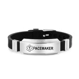 Medical Alert ID Bracelet Type 1/2 Diabetes PACEMAKER Wristband