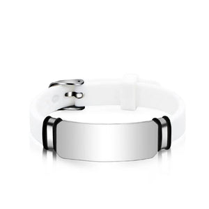 Personalized Med Alert ID Tag Bracelet Allergy ICE SOS Wristband