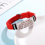Personalized Med Alert ID Tag Bracelet Allergy ICE SOS Wristband