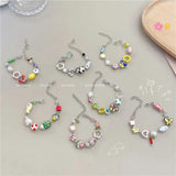 Colorful Butterfly Ceramic Beads Bracelet Glaze Jewelry DIY