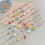 Colorful Butterfly Ceramic Beads Bracelet Glaze Jewelry DIY