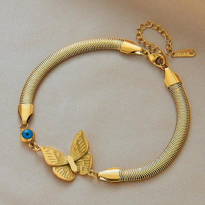 316 Stainless Steel Vintage Metal Pull Charm Adjustable Bracelet