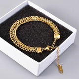Stainless Steel Chain Bracelets Vintage Style Women Jewelry