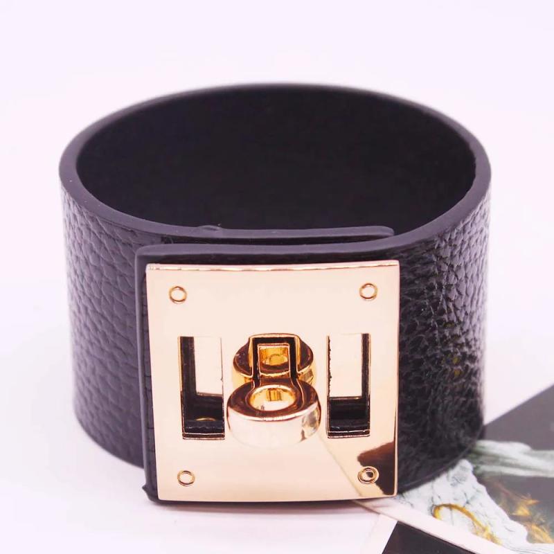 European Punk Leather Bracelet for Women