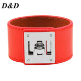 European Punk Leather Bracelet for Women