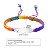 Newborns Baby Bracelet, Stainless Steel Bangle with Adjustable Colored Chain