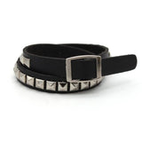 Real Leather Bracelets Jewelry Metal Punk Wristbands