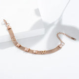 Double Layer Matte Butterfly Mesh Chain Bracelets for Women