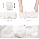3Pcs/Set Toiletry Makeup Headband Wrist Strap Women's Bracelet Scrunchie Striped