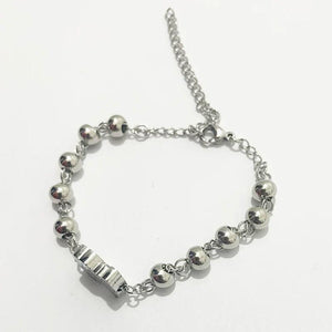 Spain Style T++S Logo Adjustable Stainless Steel Bear Beads Bracelet