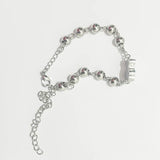 Spain Style T++S Logo Adjustable Stainless Steel Bear Beads Bracelet