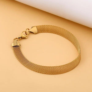 Stainless Steel Mesh Chain Bracelet Gift For Women Men