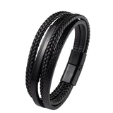 Men's Multi-Layer Woven Leather Bracelet