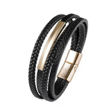 Men's Multi-Layer Woven Leather Bracelet