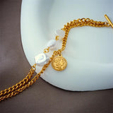 316 SS Double Layer Chain Bracelet for Women