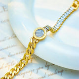 316 Stainless Steel Zircon Pendant Bracelet