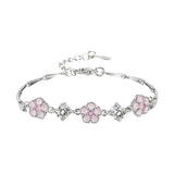 Zircon Flower Bracelet - Elegant Accessory for All Occasions