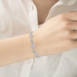 Zircon Flower Bracelet - Elegant Accessory for All Occasions