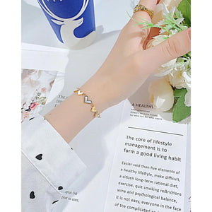 2022 Titanium Steel Love Heart Steel Bracelet Gift