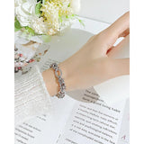 Vintage Geometric Stainless Steel Bracelet