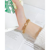 Vintage Geometric Stainless Steel Bracelet