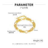 Vintage Geometric Stainless Steel Bracelet