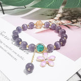Amethysts Opal Wrap Bracelet Bangle