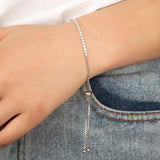 Telescopic Rhinestone Claw Chain Bracelet for Men