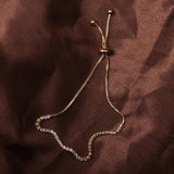 Telescopic Rhinestone Claw Chain Bracelet for Men