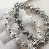 Tibetan Silver Beads Rope Bracelet for Men