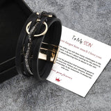 Boho Magnetic Buckle Multi-layer PU Leather Bracelet