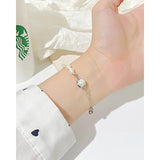 Stainless Steel Chain Bracelet with Pearl for Women