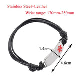 Medical Alert Stretch Wristband ID Bracelet Engraving