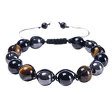 Red Tiger Eye Triple Protection Bracelet 8mm Crystal Bead