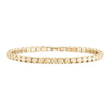 Rose Silver Tennis Bracelet Bangle for Women Gift Jewelry