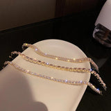 Rose Silver Tennis Bracelet Bangle for Women Gift Jewelry