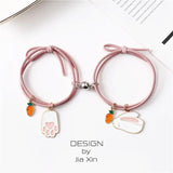 Rabbit Magnet Attract Bracelet Adjustable Friendship Couples Jewelry