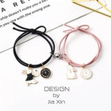 Rabbit Magnet Attract Bracelet Adjustable Friendship Couples Jewelry