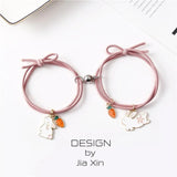 Rabbit Magnet Attract Bracelet Adjustable Friendship Couples Jewelry