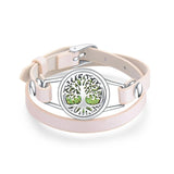 Tree of Life Aromatherapy Bracelet Perfume Locket Leather Wristband