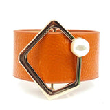 Punk Pearl Leather Bracelets Women Cuff Wrap Jewelry